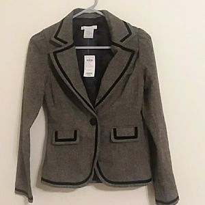 Charlotte Russe small (s) tweed boyfriend jacket